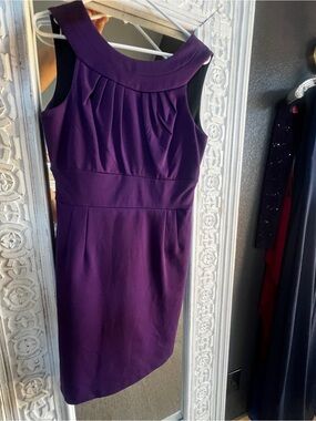 Banana Republic Purple One-Shoulder Sheath Dress